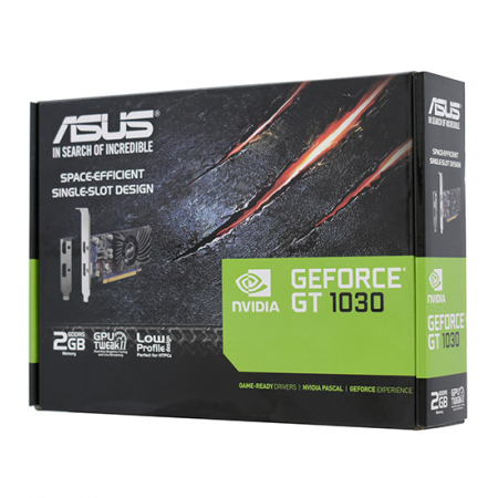 Видеокарта ASUS GeForce GT 1030 LP (GT1030-2G-BRK) 2 ГБ черный