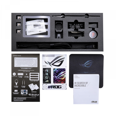 Клавиатура проводная + беспроводная Asus M701 ROG AZOTH (90MP031A-BKRA01) чёрный