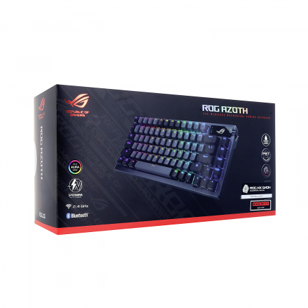 Клавиатура проводная + беспроводная Asus M701 ROG AZOTH (90MP031A-BKRA01) чёрный