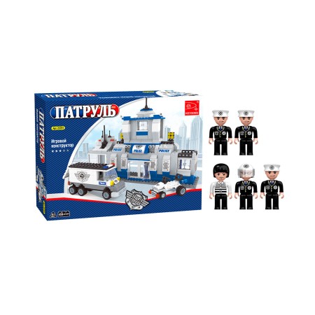 Конструктор Keyixing ПАТРУЛЬ 23701 синий