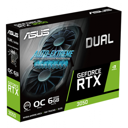 Видеокарта Asus GeForce RTX3050 OC (DUAL-RTX3050-O6G) черный