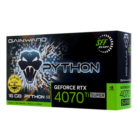 Видеокарта Gainward RTX 4070 Ti SUPER PYTHON III OC (NED47TSS19T2-1043T) черный