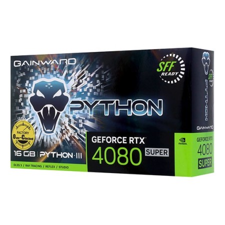 Видеокарта Gainward RTX 4080 SUPER PYTHON III OC (NED408SS19T2-1032T) 16 Гб черный