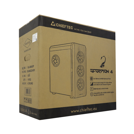 Корпус Chieftec Scorpion 4 (GL-04B-OP) чёрный