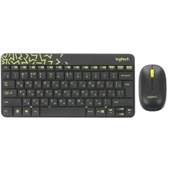 Клавиатура + мышь беспроводная Logitech MK240 Nano (920-008213) черный