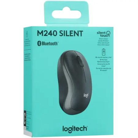 Мышь беспроводная Logitech M240 SILENT (910-007119) чёрный