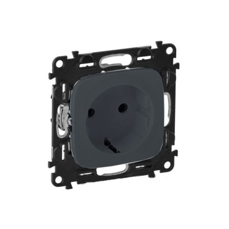 Розетка встраиваемая Legrand VLN (753931) антрацит