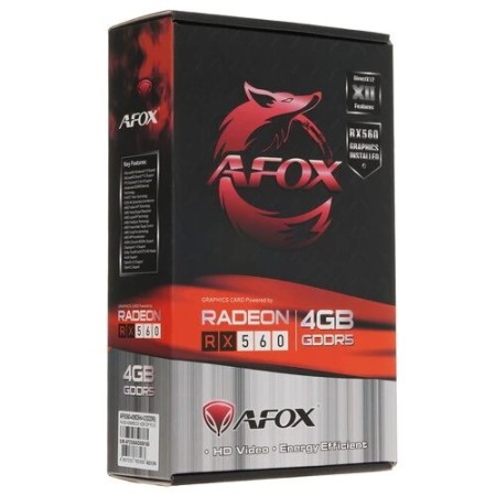Видеокарта AFOX AMD Radeon RX 560 (AFRX560-4096D5H4-V2) 4 Гб черный