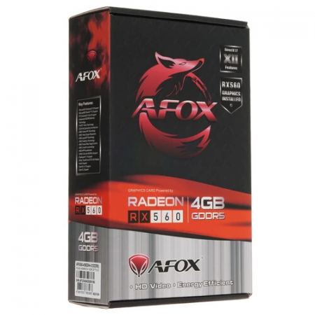 Видеокарта AFOX AMD Radeon RX 560 (AFRX560-4096D5H4-V2) черный