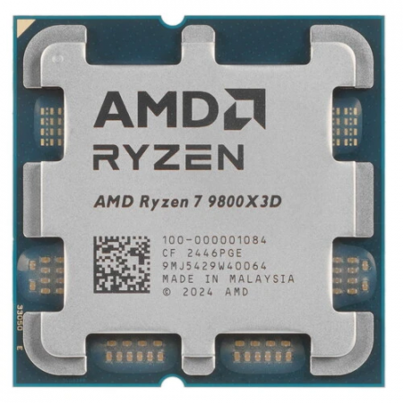 Процессор AMD Ryzen 7 9800X3D OEM (100-1000001084/100-000001084) зелёный