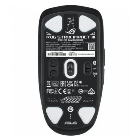 Мышь беспроводная Asus P520 ROG STRIX IMPACT III (90MP03D0-BMUA00) чёрный