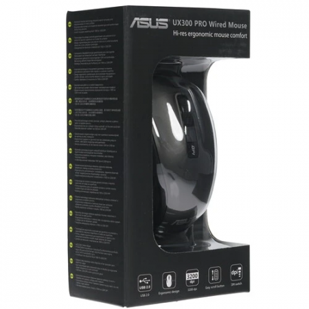 Мышь проводная ASUS UX300 PRO (90XB04B0-BMU000) чёрный