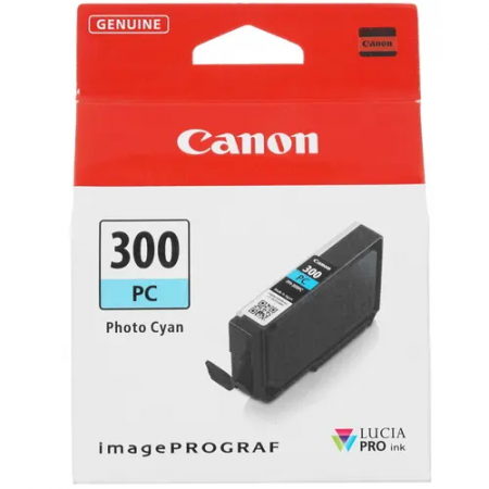 Картридж струйный Canon LUCIA PRO Ink PFI-300 PC (4197C001) фото-голубой