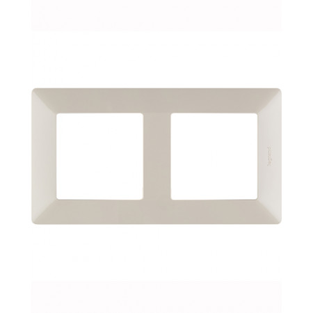 Рамка для розеток Legrand 754042 серебристый