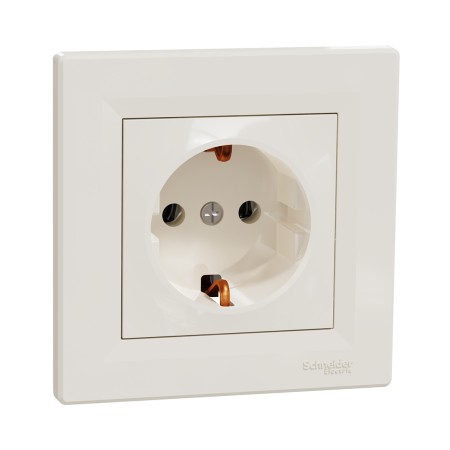 Розетка встраиваемая Schneider Electric Asfora (EPH2900123) кремовый