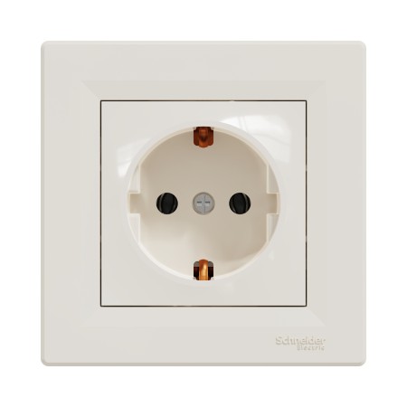 Розетка встраиваемая Schneider Electric Asfora (EPH2900123) кремовый