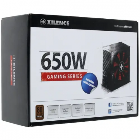 Блок питания Xilence Gaming series XN225 650W CM (XP650R10) черный