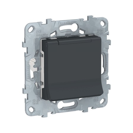 Розетка встраиваемая Schneider Electric Unica New (NU503754TA) антрацит