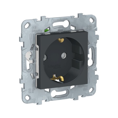 Розетка встраиваемая Schneider Electric Unica New (NU505754) антрацит