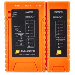 Тестер LANMASTER LAN-TST-WRM-310-POE оранжевый