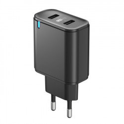 Сетевое зарядное устройство Olmio USBx2 Smart IC 2.4A (43369) черный