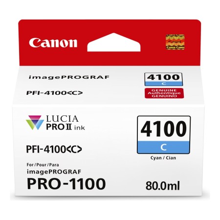 Картридж струйный Canon PFI-4100C (6778C001) голубой (с чипом)