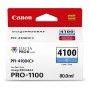Картридж струйный Canon PFI-4100C (6778C001) голубой (с чипом)