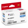 Картридж струйный Canon PFI-4100C (6778C001) голубой (с чипом)