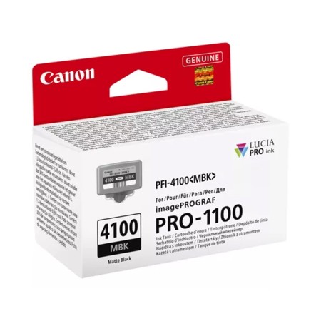 Картридж струйный Canon PFI-4100MBK (6776C001) матовый черный (с чипом)