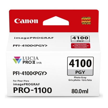 Картридж струйный Canon PFI-4100 PGY (6784C001) фото-серый (с чипом)