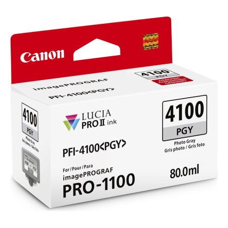 Картридж струйный Canon PFI-4100 PGY (6784C001) фото-серый (с чипом)