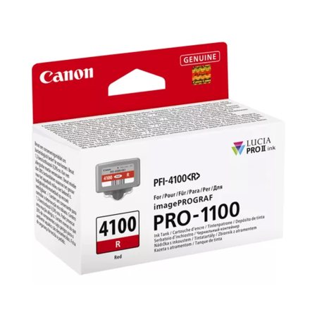 Картридж струйный Canon PFI-4100 (6785C001AA) красный (с чипом)
