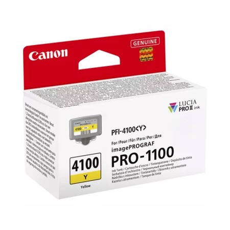 Картридж струйный Canon PFI-4100 Y (6780C001) желтый (с чипом)