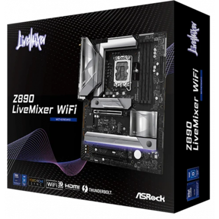 Материнская плата ASRock Z890 LiveMixer WiFi чёрный