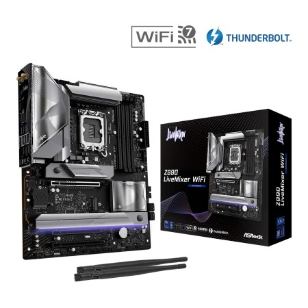 Материнская плата ASRock Z890 LiveMixer WiFi (90-MXBPE0-A0UAYZ) черный