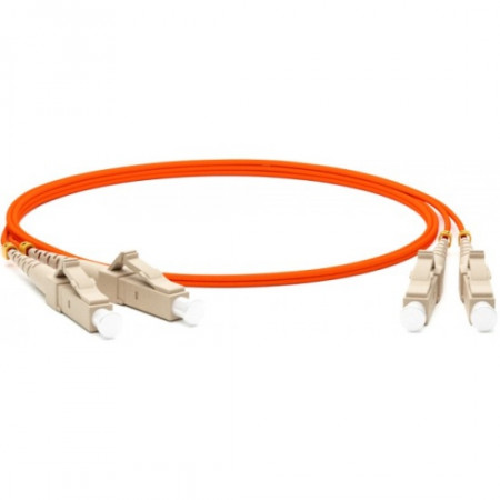 Патч-корд оптический TWT PVC LC/PC-SC/PC MM 50/125 2.0 м Оранжевый