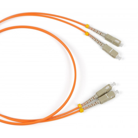 Патч-корд оптический TWT PVC SC/UPC-SC/UPC SM OS2 0.5 м Оранжевый