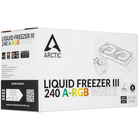 Система водяного охлаждения Arctic Cooling Liquid Freezer III-240 A-RGB (ACFRE00150A) белый