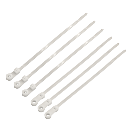 Хомут-стяжка Lanmaster TWT-CVS-200 100 шт белый