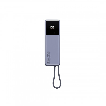 Портативный внешний аккумулятор Xiaomi 165W Power Bank 10000mAh Integrated Cable GL (MDY-09-EN/BHR9361GL) серый