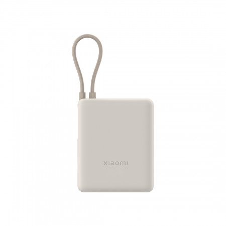 Портативный внешний аккумулятор Xiaomi 33W Power Bank 10000mAh (Integrated Cable) Tan GL PB1033MI/BHR9341GL бежевый