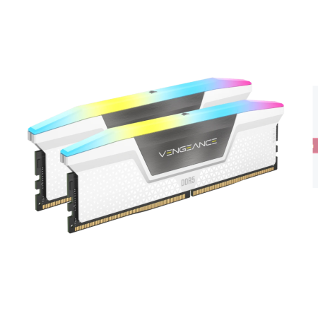 Оперативная память Corsair Vengeance RGB (CMH32GX5M2E6000Z36W) 32 ГБ белый