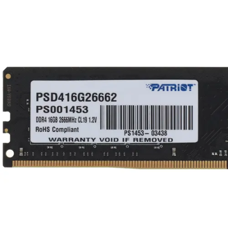 Оперативная память Patriot Signature Line (PSD416G26662) 16 ГБ чёрный