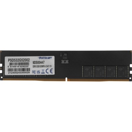 Оперативная память Patriot Signature (PSD532G52002) 32 ГБ черный