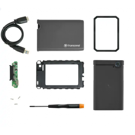 Внешний бокс Transcend TS0GSJ25CK3 серый