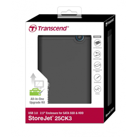 Внешний бокс Transcend TS0GSJ25CK3 серый