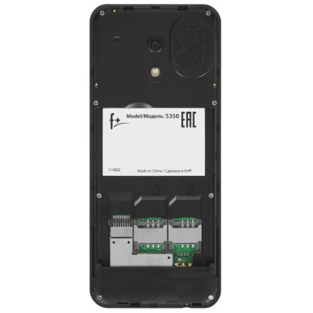 Мобильный телефон F+ S350 (S350 Dark Grey) серый/чёрный