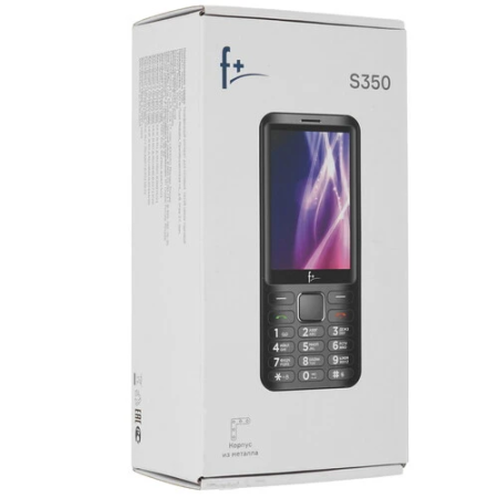 Мобильный телефон F+ S350 (S350 Dark Grey) серый/чёрный