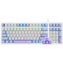 Клавиатура проводная Acer OKW304 (ZL.KBDCC.01V) белый/голубой/фиолетовый
