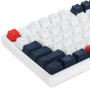 Клавиатура проводная Acer OKW305 (ZL.KBDCC.01W) белый/голубой/красный
